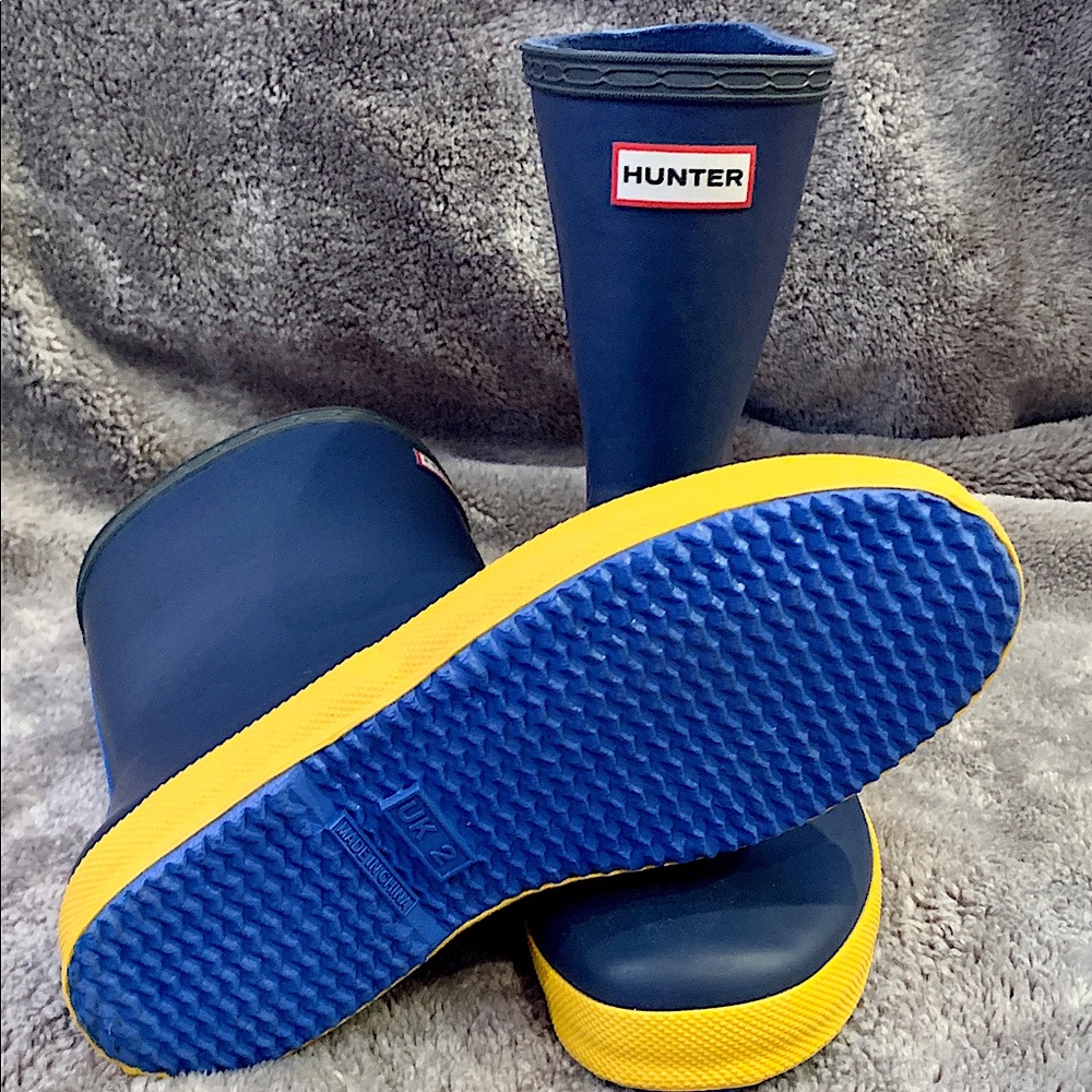 Never worn boys Hunter boots